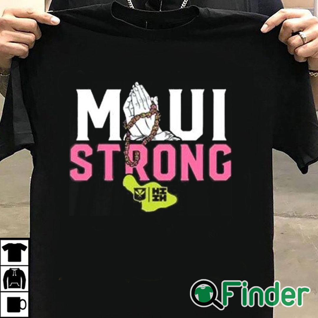 T shirt black Pray Maui Strong Shirt T shirt black Pray Maui Strong Shirt