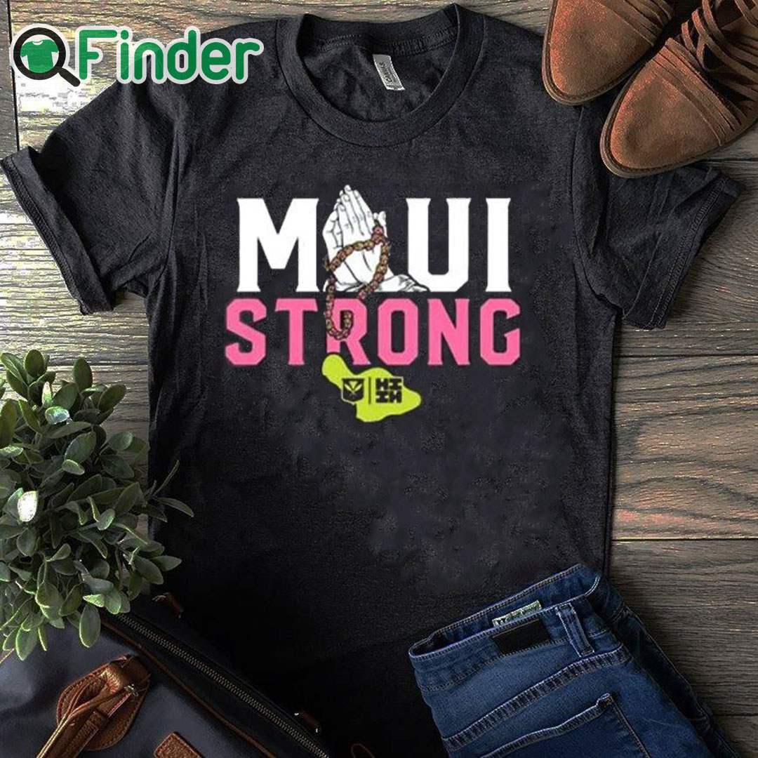 black T shirt Pray Maui Strong Shirt black T shirt Pray Maui Strong Shirt