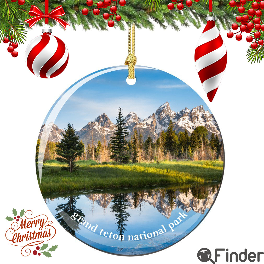 Grand Teton National Park Christmas Ornament Porcelain Grand Teton National Park Christmas Ornament Porcelain