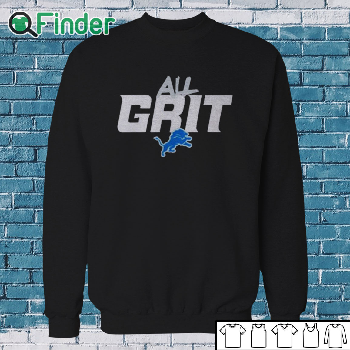 Sweatshirt Detroit Lions All Grit Shirt Sweatshirt Detroit Lions All Grit Shirt