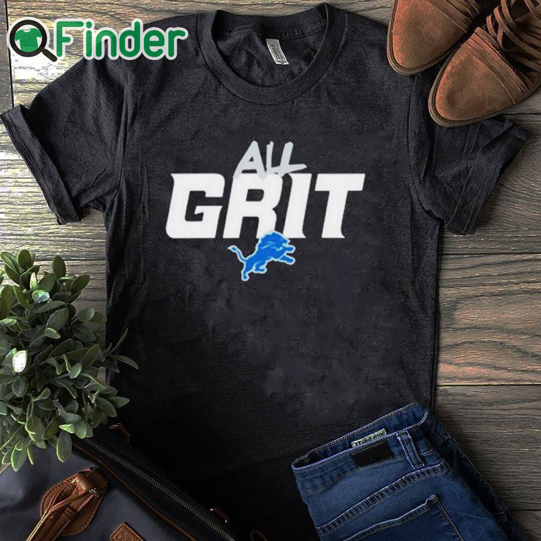 black T shirt Detroit Lions All Grit Shirt black T shirt Detroit Lions All Grit Shirt