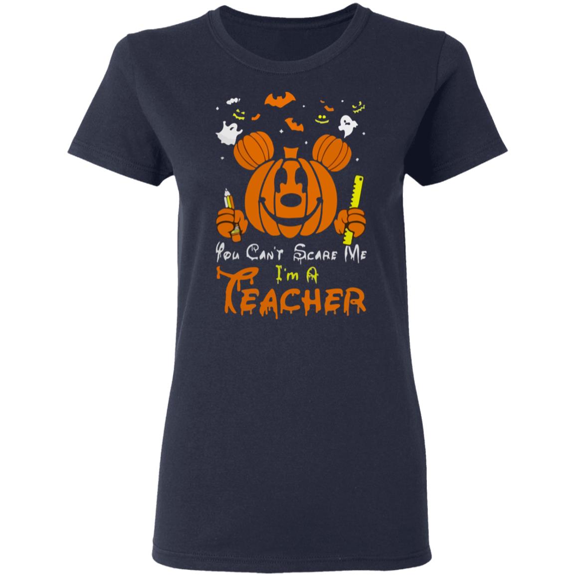 Mickey Mouse You Can't Scare Me I'm a Teacher Halloween Shirt Tank ...