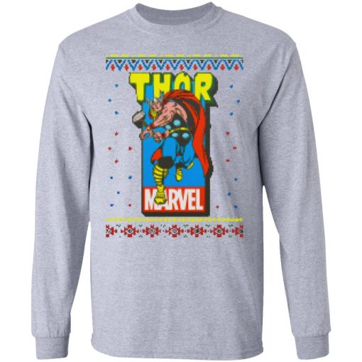 MCU Marvel The Mighty Thor Logo Christmas ls