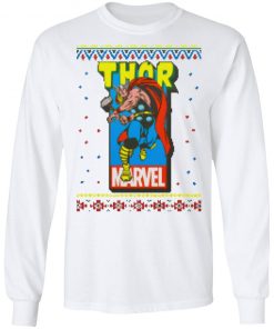 MCU Marvel The Mighty Thor Logo Christmas ls