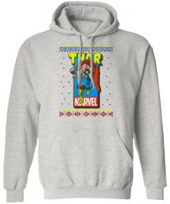 MCU Marvel The Mighty Thor Logo Christmas hoodie