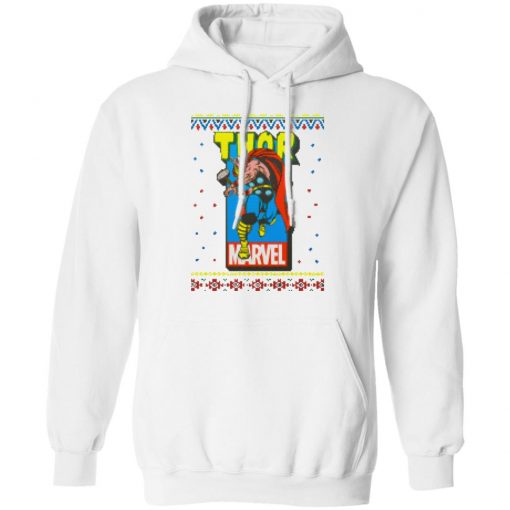 MCU Marvel The Mighty Thor Logo Christmas hoodie