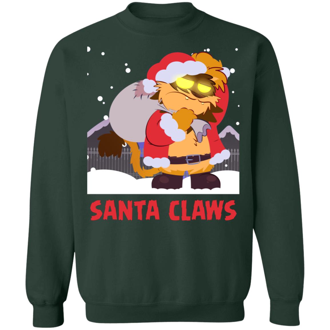 Santa Claws Christmas Sweater Shirt Hooded - Q-Finder Trending Design T ...