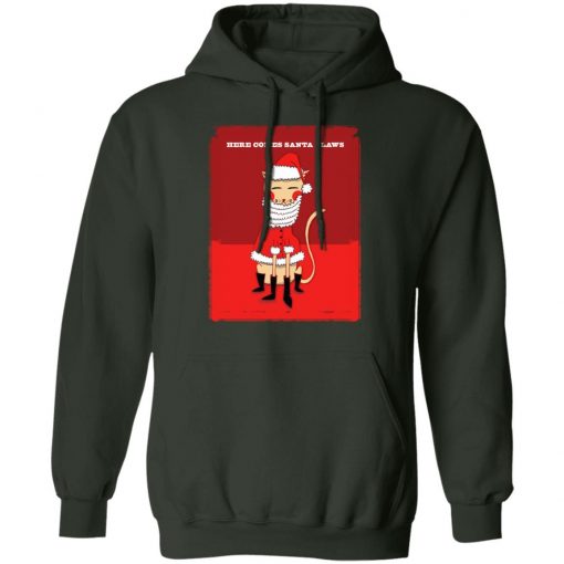 Here Comes Santa Claws Christmas hoodie