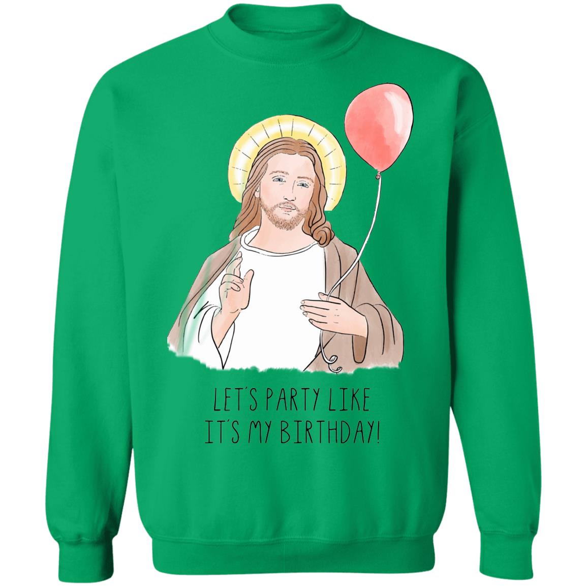 Kruik Maan Hoeveelheid van Jesus' Birthday Party Like It's My Birthday Funny Christmas Sweater Ls  Hoodie - Q-Finder Trending Design T Shirt