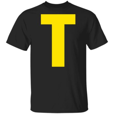 Initials Letter T-Theodore Chipmunk Christmas Shirt