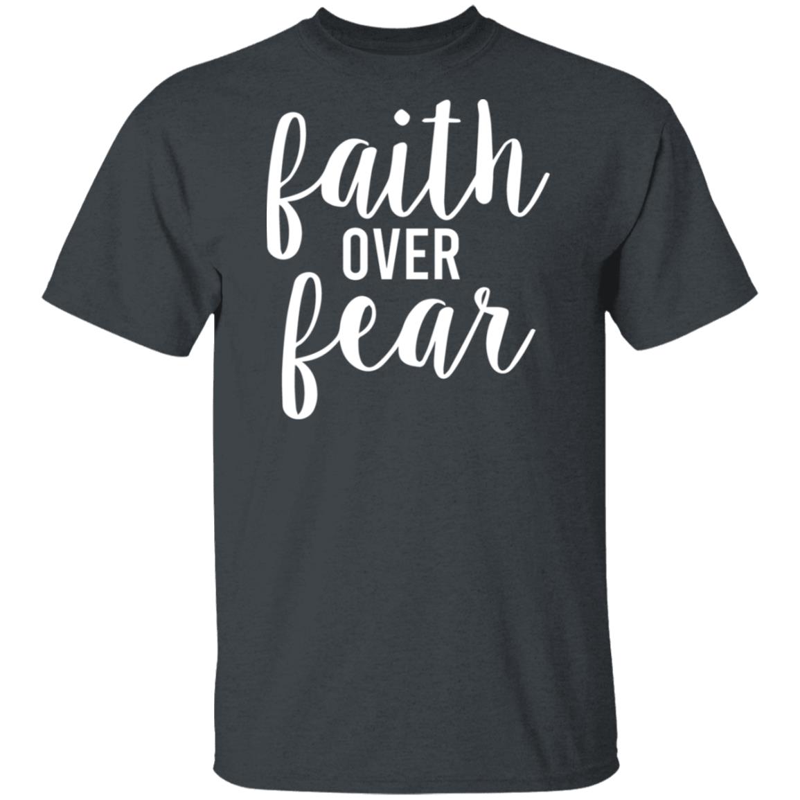 Faith over Fear Black Tee Shirt Long Sleeve - Q-Finder Trending Design ...