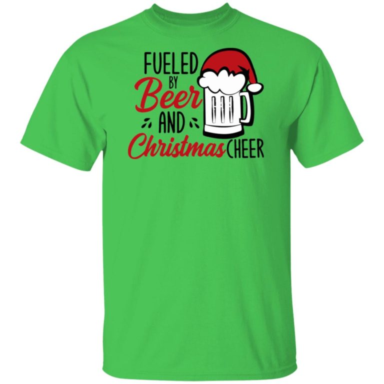 Fueled By Beer And Christmas Cheer Funny Sweater Hoodie Ls QFinder