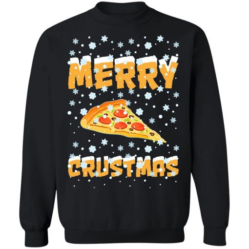 Merry Crustmas Pizza Christmas sweater