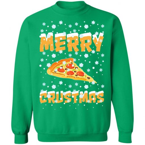 Merry Crustmas Pizza Christmas sweater