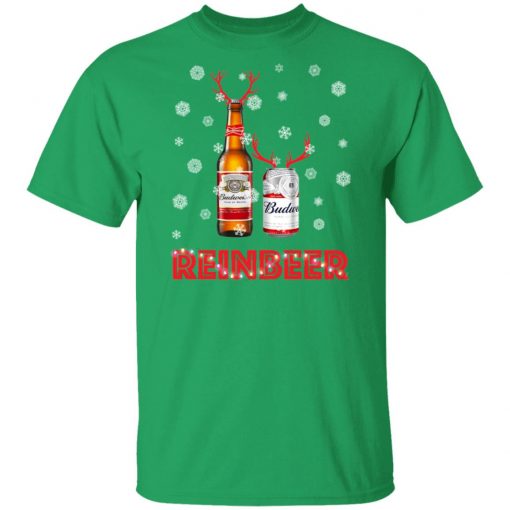 Budweiser Reinbeer Funny Beer Reindeer Christmas shirt