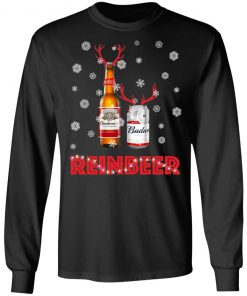 Budweiser Reinbeer Funny Beer Reindeer Christmas ls