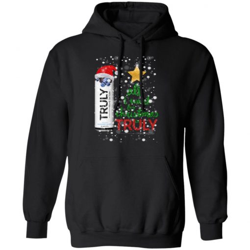Blueberry and Acai All I Want For Christmas is Truly Hard Seltzer hoodie