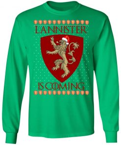 House Lannister Game of thrones Christmas Santa Is Coming ls