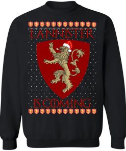 House Lannister Game of thrones Christmas Santa Is Coming Sweatshirt