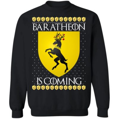 House Baratheon Game of thrones Christmas Santa Is Coming Sweater 