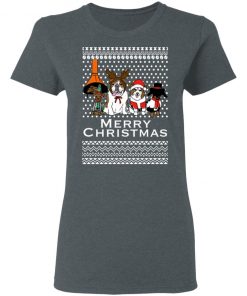 Merry Christmas Vintage Dogs Holidays Funny Ugly