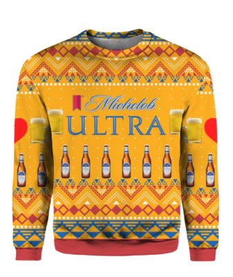Michelob Ultra Beer Bottles 3D Print Ugly Christmas Sweater