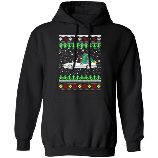 Saab 900 convertible Classic Car Ugly Christmas hoodie