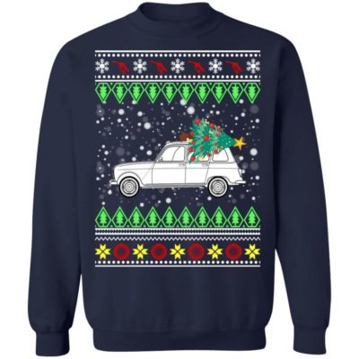 Renault 4L 'Quatrelle' Ugly Christmas Sweater 