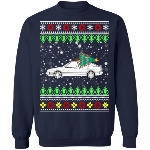 Saab 9000 Classic Car Ugly Christmas Sweater