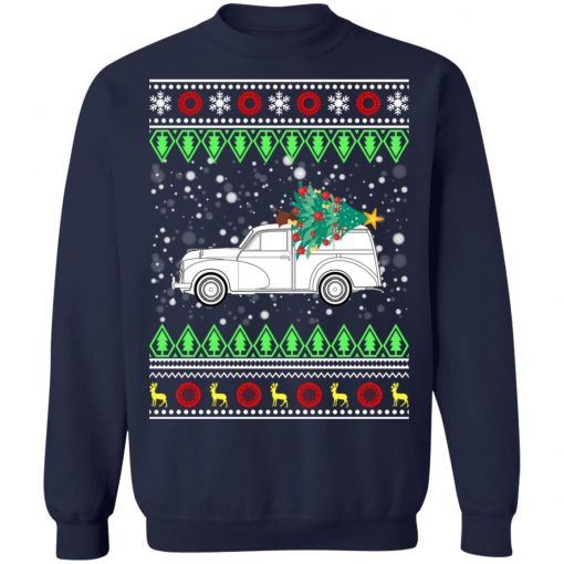 Morris Minor Traveller Classic Car Ugly Christmas Sweatshirt