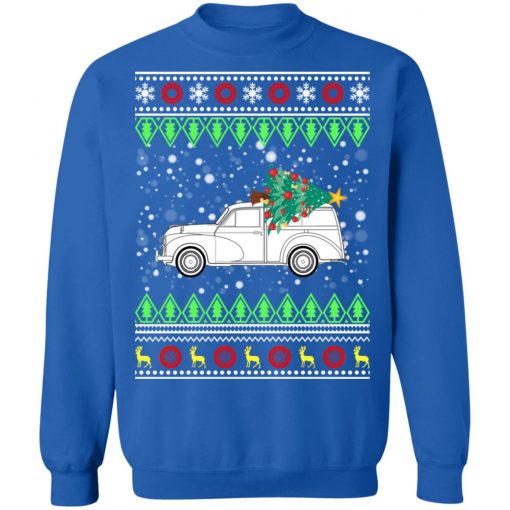 Morris Minor Traveller Classic Car Ugly Christmas Sweatshirt