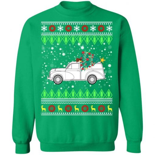 Morris Minor Traveller Classic Car Ugly Christmas Sweatshirt