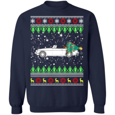 MG B Classic Car Ugly Christmas Sweatshirt 