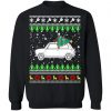 Austin Mini Classic Car Ugly Christmas Sweatshirt