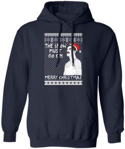 The Snow Must Go On Merry Christmas Freddie Mercury Queen Funny Ugly Christmas hoodie