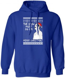 The Snow Must Go On Merry Christmas Freddie Mercury Queen Funny Ugly Christmas hoodie