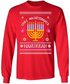 Chai Maintenance Hanukkah Ugly Christmas