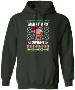 Merry And Dwight the Office Ugly hoodie