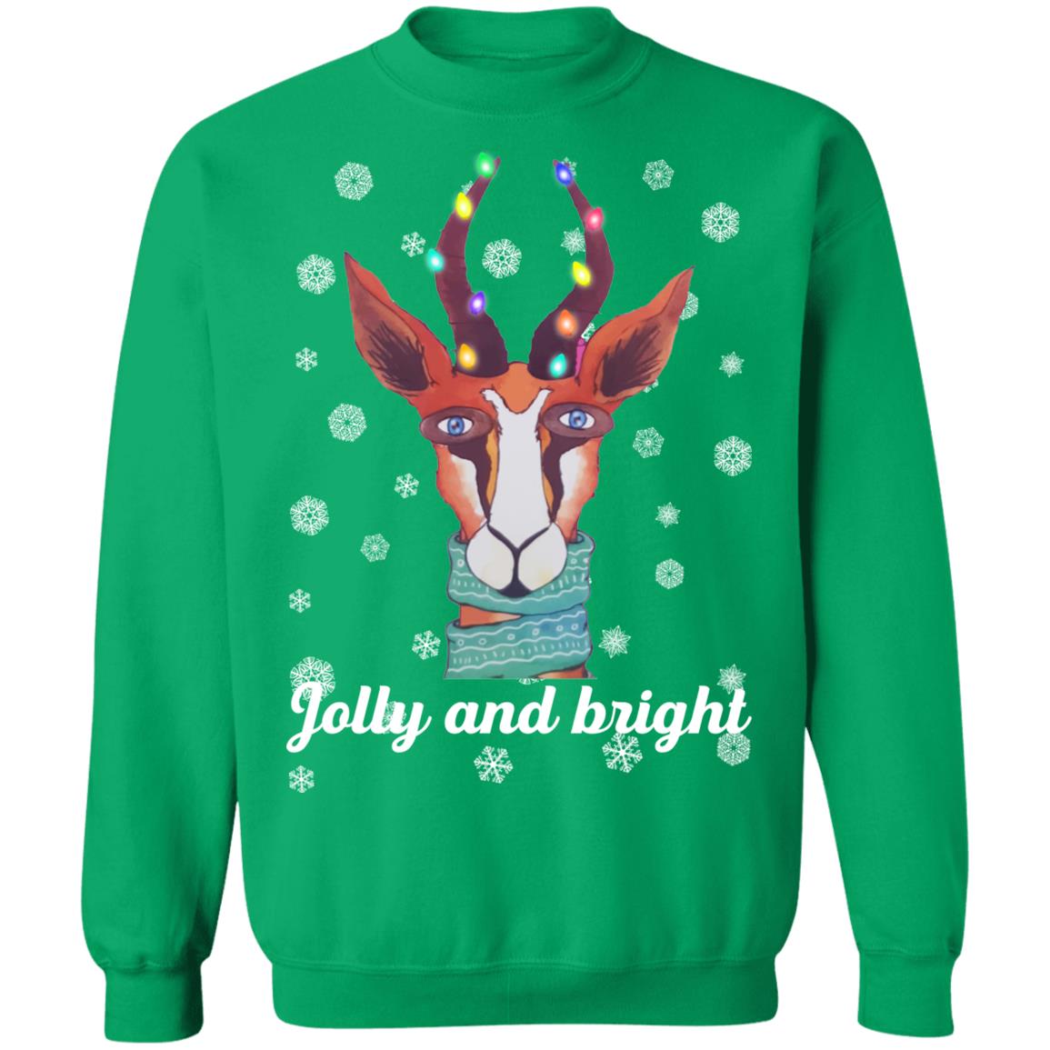 Illustrated Christmas Unique Colourful Jolly and Bright Sweatshirt ...