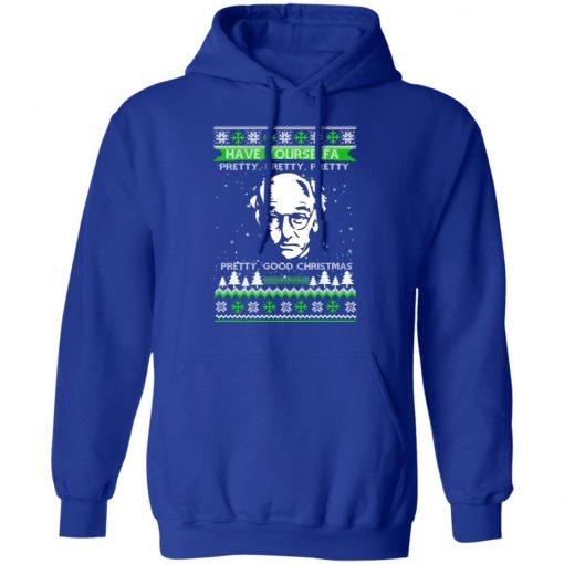 Larry David Have Yourself A Pretty Good Christmas Ugly Christmas hoodie