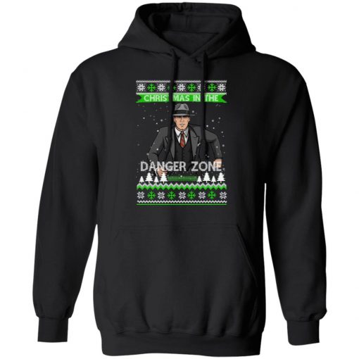 Archer Christmas In The Danger Zone Ugly Christmas hoodie