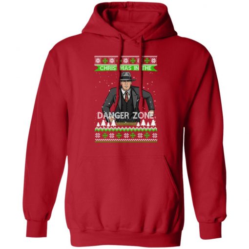 Archer Christmas In The Danger Zone Ugly Christmas hoodie