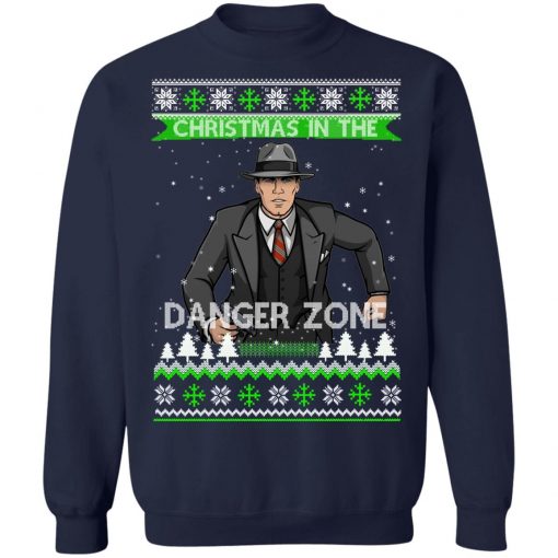 Archer Christmas In The Danger Zone Ugly Christmas Sweater