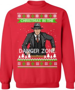 Archer Christmas In The Danger Zone Ugly Christmas Sweater