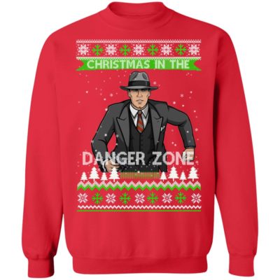 Archer Christmas In The Danger Zone Ugly Christmas Sweater 