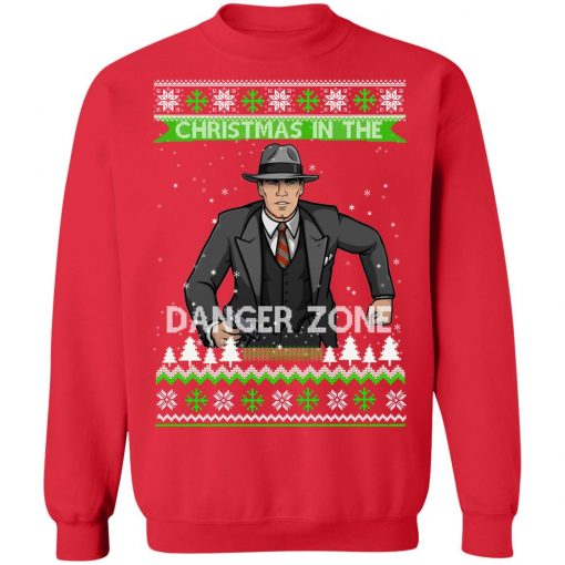 Archer Christmas In The Danger Zone Ugly Christmas Sweater