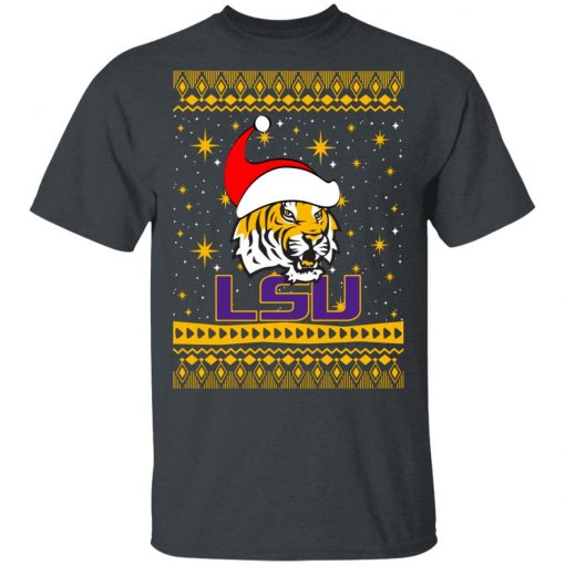 LSU Tigers Santa Hat Ugly Christmas