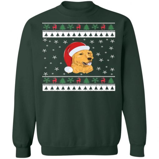 Golden Retriever Lover Ugly Christmas Sweatshirt