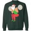 FUNNY SQUATTING SANTA Gym Ugly Christmas Sweater