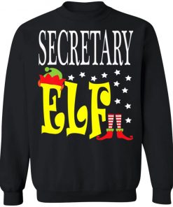 Funny Secretary Elf Boss Employee Ugly Christmas Sweater